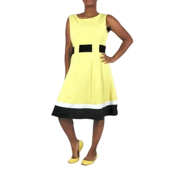 Calvin Klein Colorblock Dress - Picture 2 of 16